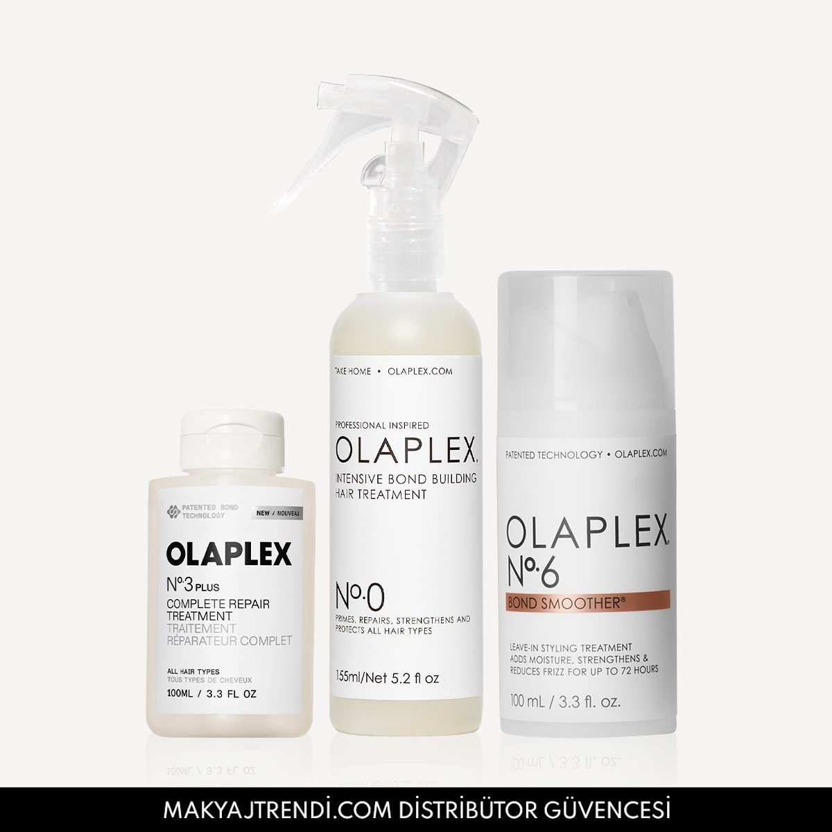 OLAPLEX - ANTI-FRIZZ & STRONG HAIR SET - Elektriklenmeyi Kontrol Altına Alan, Saçları Yoğun Şekilde Onaran & Bağ Güçlendiren Set