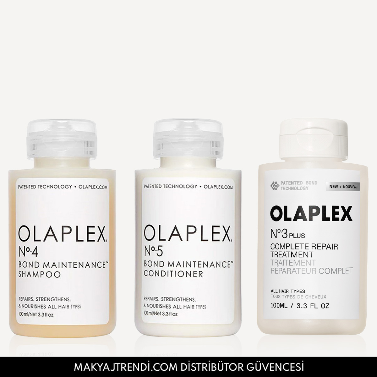 OLAPLEX - BOND MAINTENANCE SYSTEM TRAVEL TRIO - Seyahat İçin Bağ Güçlendirici & Anında Yoğun Onarıcı Üçlü Bakım Seti