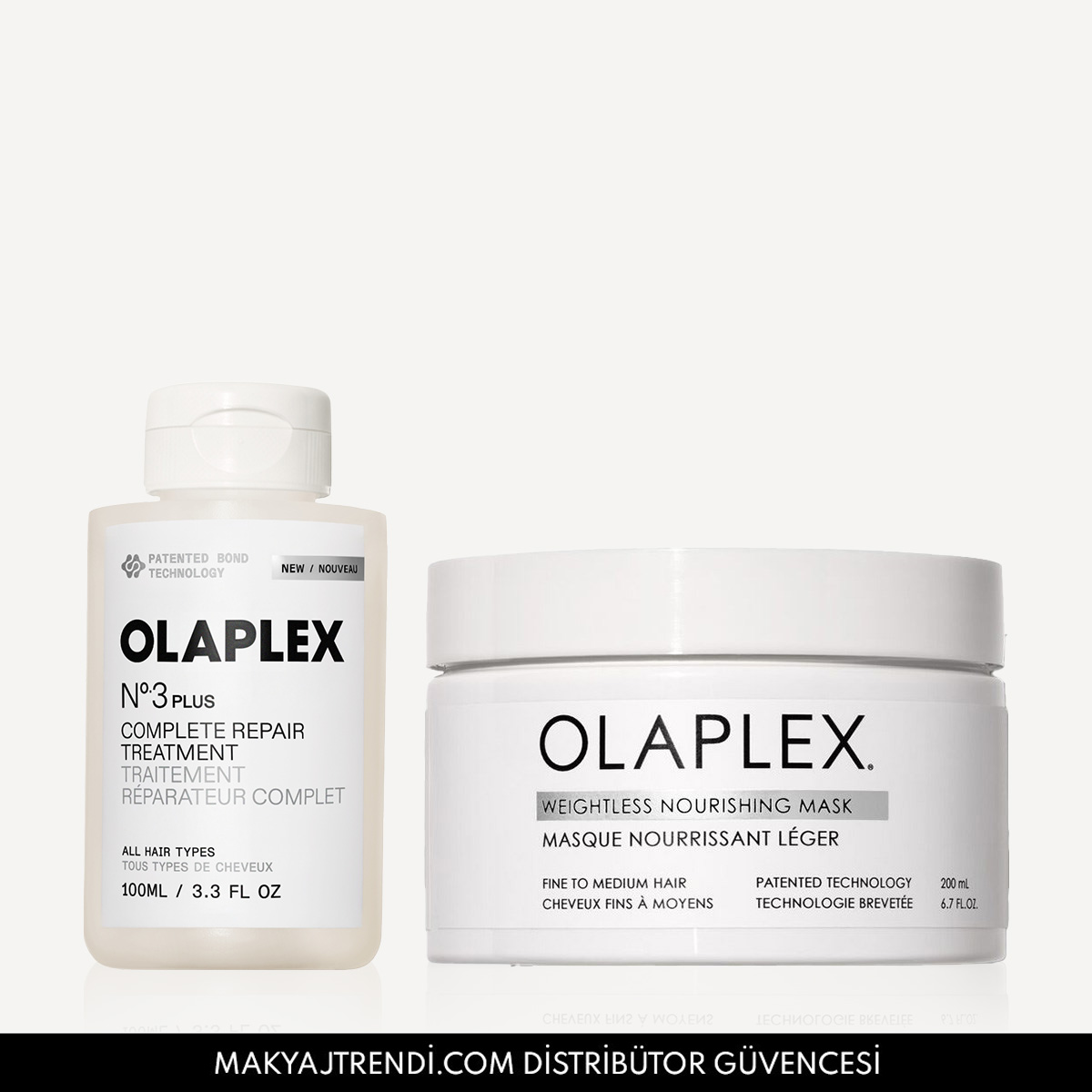 OLAPLEX - FINE HAIR BOND TREATMENT DUO - İnce Telli Saçlar İçin Bağ Güçlendirici, Anında Yoğun Onarıcı & Besleyici Set