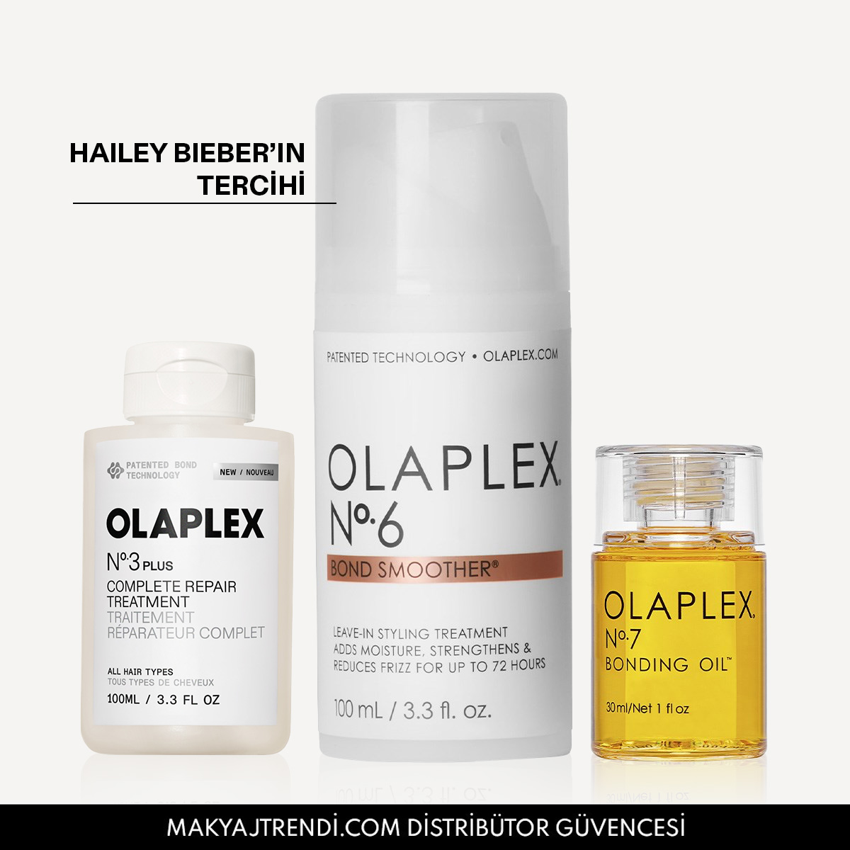 OLAPLEX - FRIZZ FREE HAIR PERFECTION SET - Bağ Güçlendirici & Elektriklenme Karşıtı Üçlü Saç Bakım Seti