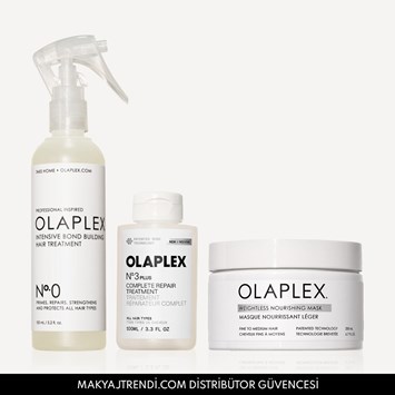 OLAPLEX - LOCK THE MOISTURE FOR FINE SET - İnce Telli Saçlar İçin Yoğun Onarıcı & Bağ Güçlendiren & Nem Veren Bakım Seti