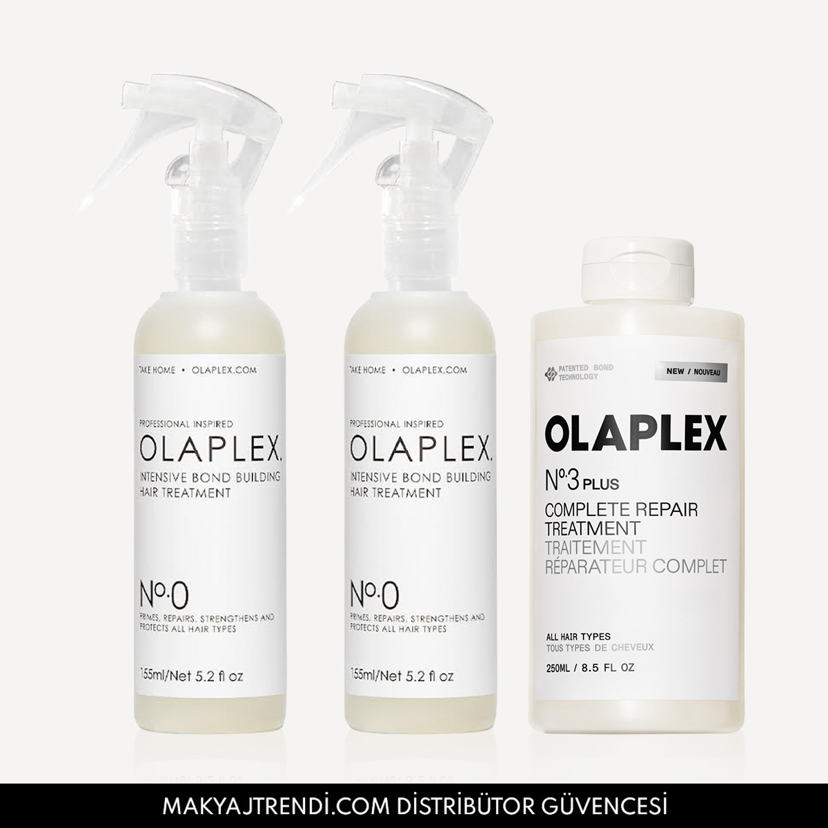 OLAPLEX - REBUILD DAMAGED HAIR KIT - Saçtaki Hasarı Onaran & Bağ Güçlendirici Üçlü Bakım Seti