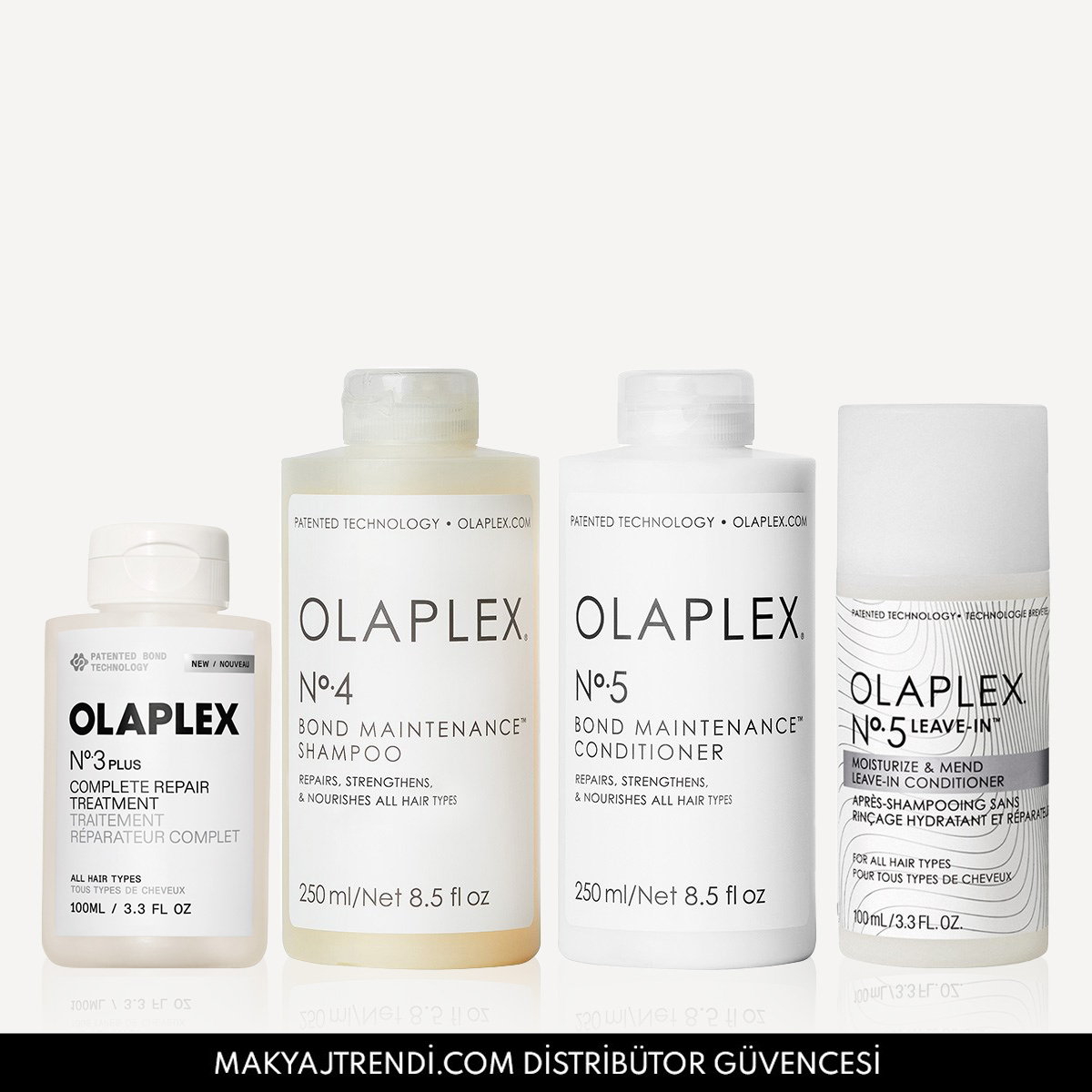 OLAPLEX - SHOWERED IN HYDRATION & BOND MAINTENANCE SET - Yoğun Onarıcı, Bağ Güçlendirici & Nemlendirici Bakım Seti