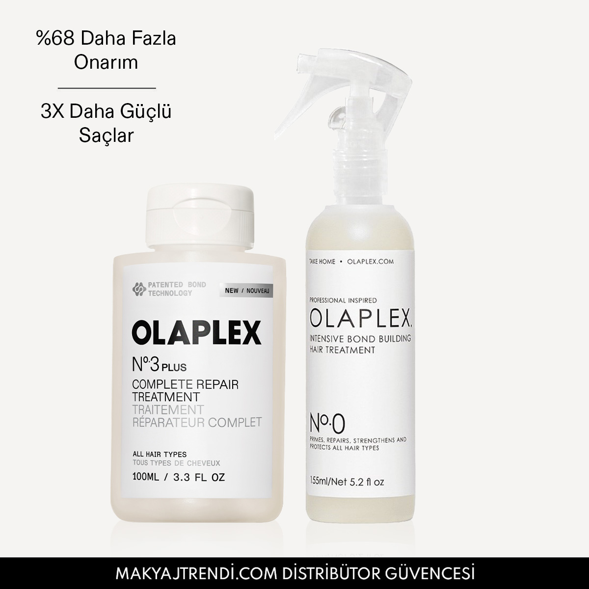 OLAPLEX - THE ULTIMATE REPAIR KIT - Saçları Yoğun Şekilde Onaran & Bağ Güçlendiren & Saçları Kusursuzlaştıran Bakım Seti