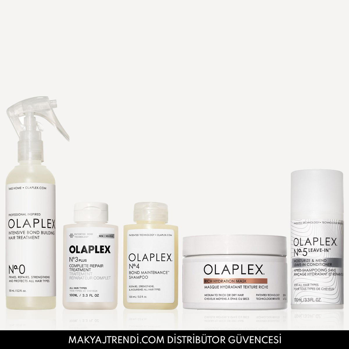 OLAPLEX - UNBREAKABLE BONDS ROUTINE SET - Kalın Telli Saçlar İçin Yoğun Bağ Güçlendirici Bakım Seti