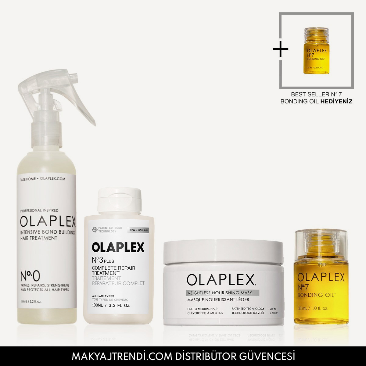 OLAPLEX - FINE HAIR RESCUE & RECOVERY KIT - İnce Telli Saçlardaki Bağları Onaran, Güçlendiren ve Parlaklık Kazandıran Saç Bakım Seti