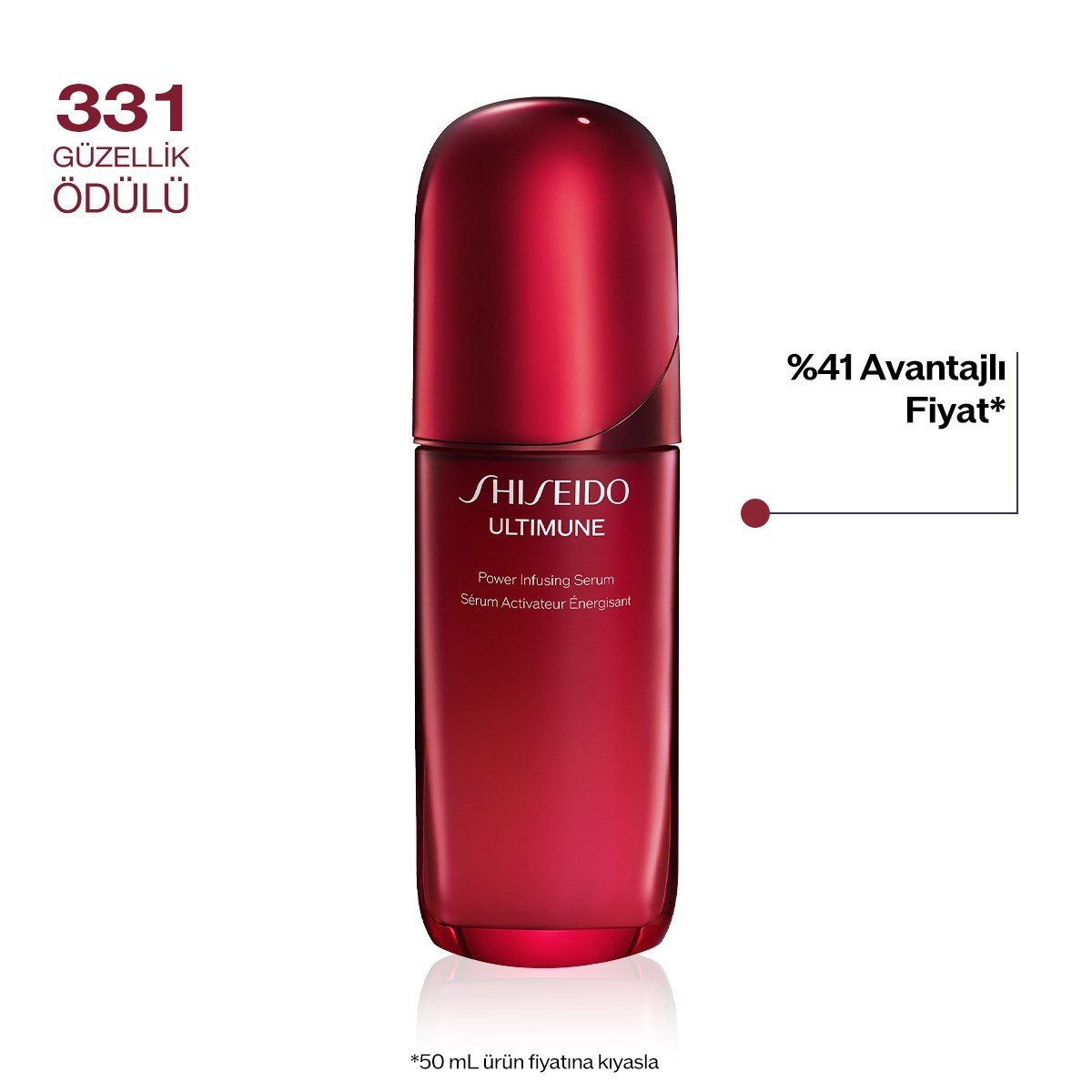 SHISEIDO - ULTIMUNE POWER INFUSING SERUM - Yaşlanmayı Yavaşlatan, Pürüzsüzleştirici Etkili & Cilt Bariyerini Güçlendiren Serum
