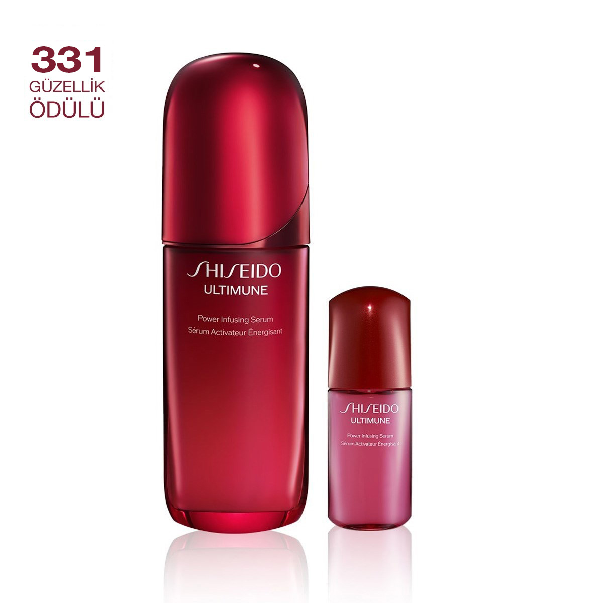 SHISEIDO - ULTIMUNE HOME & AWAY DUO - Cilt Bariyerini Güçlendiren ve Yaşlanmayı Yavaşlatan Günlük Bakım & Seyahat İçin İkili Set