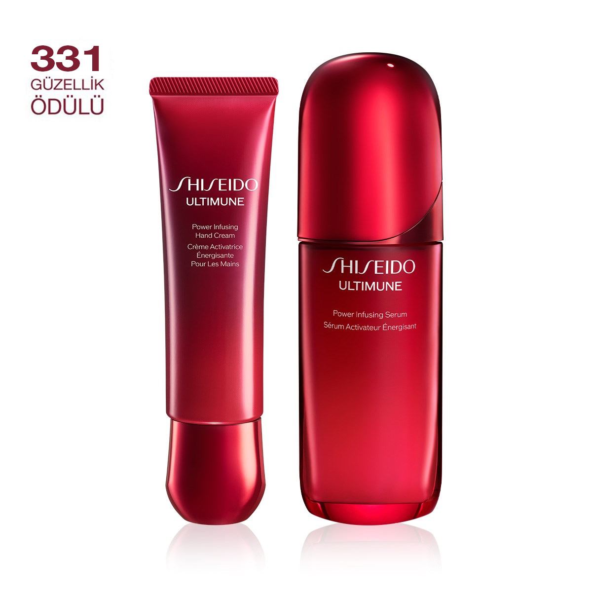 SHISEIDO - ULTIMUNE DUO FOR HANDS & FACE SET - Yaşlanma Karşıtı El Kremi & Cilt Bariyerini Güçlendiren İkili Set