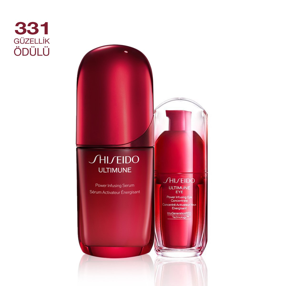 SHISEIDO - ULTIMUNE POWER INFUSING DUO - Yüz ve Göz Çevresi için Cilt Bariyerini Güçlendiren İkili Set