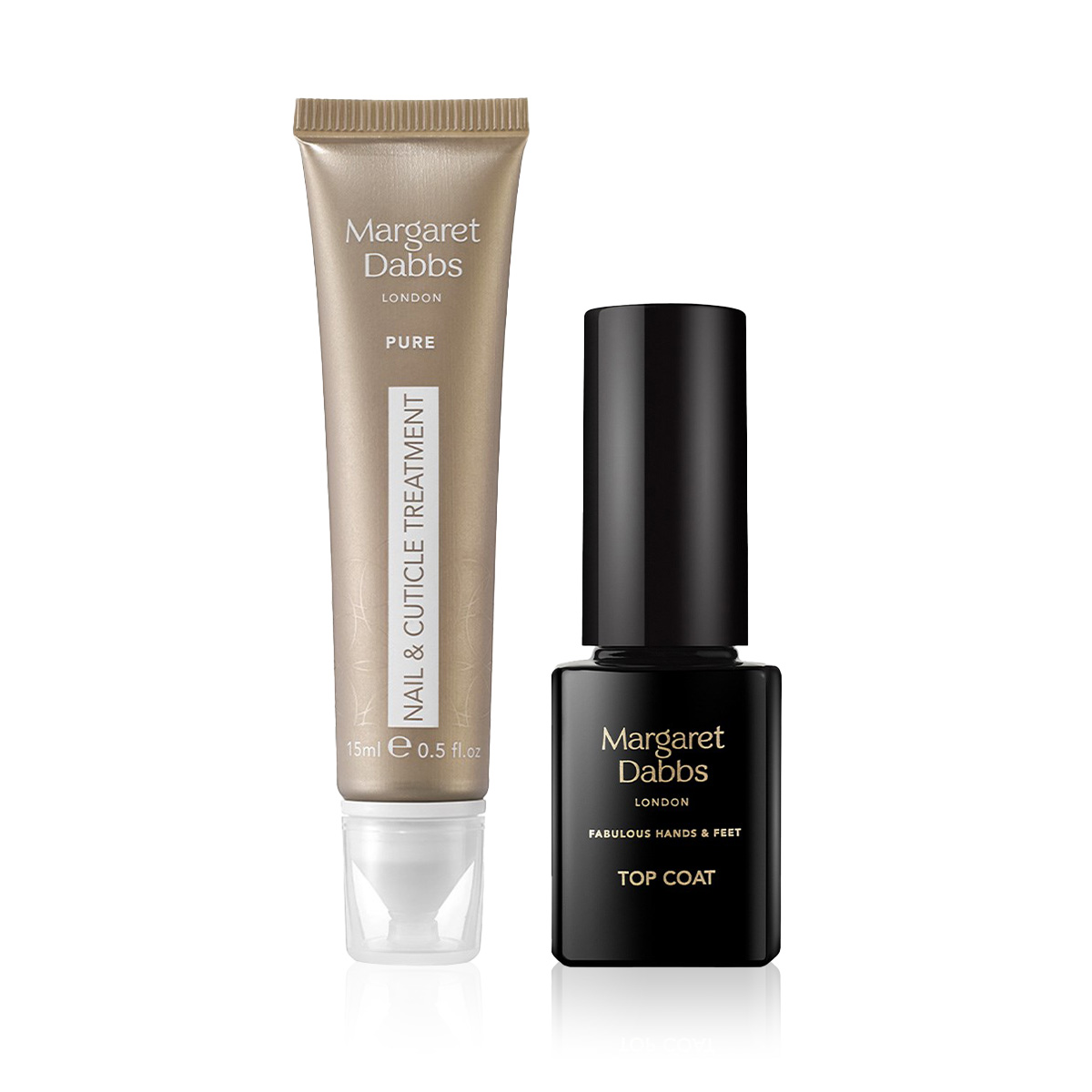 MARGARET DABBS LONDON - NAIL REPAIR & SHINE DUO - Oje Üstü Bazı & Onarıcı Tırnak & Kütikül Bakım Kalemi Seti
