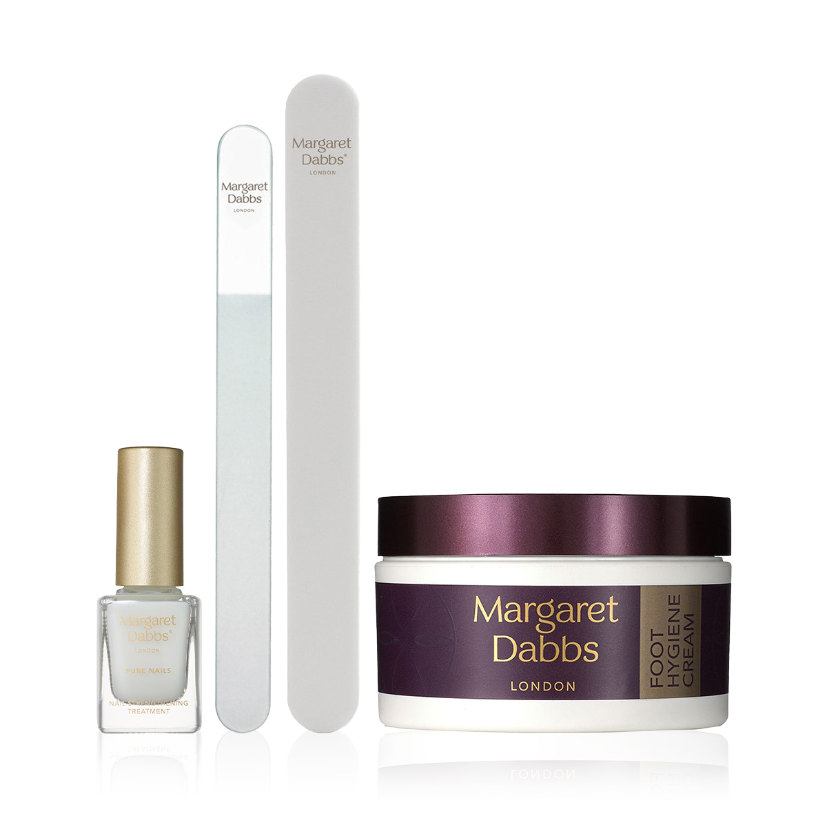 MARGARET DABBS LONDON - AT-HOME PROFESSIONAL PEDICURE KIT - Tırnakları Şekillendiren ve Güçlendiren & Ayakları Sağlıklı Hale Getiren Bakım Seti