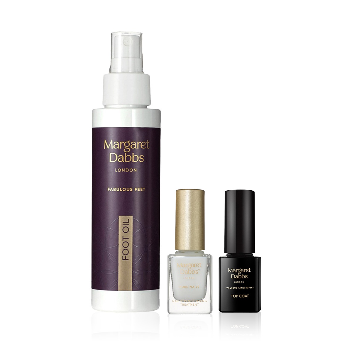 MARGARET DABBS LONDON - LONG-LASTING PEDICURE SET - Tırnakları Şekillendiren, Güçlendiren ve Ayakları Yoğun Şekilde Besleyen Bakım Seti