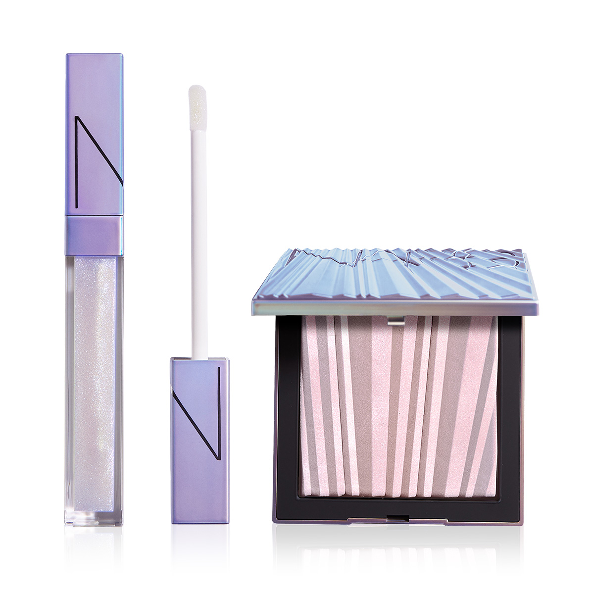 NARS - AURA GLOW & SHINE DUO - Sınırlı Sayıda Işıltılı Yüz & Vücut Pudrası & Dolgun Gösteren Parlatıcı Seti