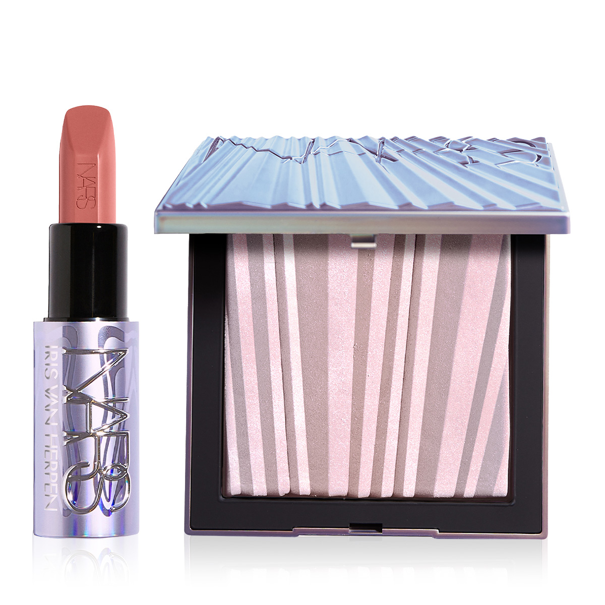 NARS - EXPLICIT GLOW DUO - Sınırlı Sayıda Işıltılı Yüz & Vücut Pudrası & Saten Bitişli Ruj Seti