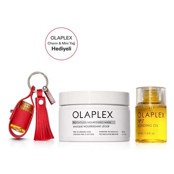 OLAPLEX - FINE HAIR SMOOTH ICONS CHARM KIT - İnce Telli Saçlar İçin Bağ Güçlendirici Saç Bakım Yağı & Besleyici Maske Seti