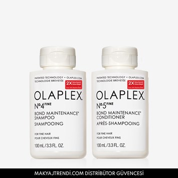 OLAPLEX - FINE BOND MAINTENANCE CLEANSE & CONDITION TRAVEL DUO - İnce Telli Saçlar İçin Seyahat Boy Bağ Güçlendirici Şampuan & Saç Kremi Seti