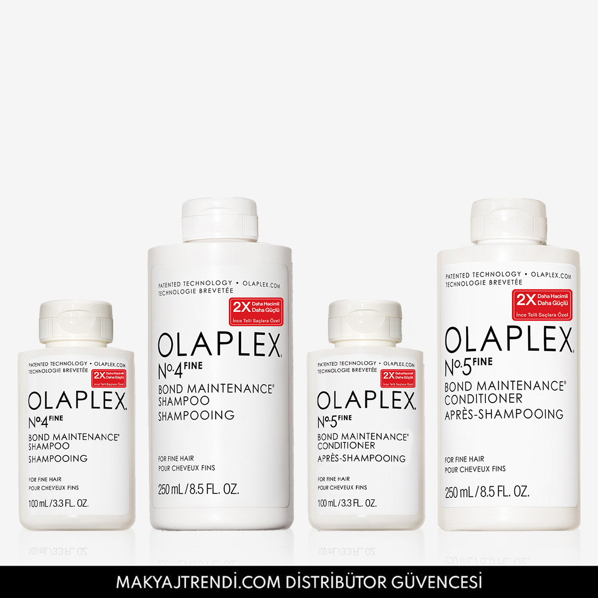 OLAPLEX - HOME & AWAY FINE HAIR DAILY RITUAL KIT - İnce Telli Saçlar İçin Bağ Güçlendirici Şampuan & Saç Kremi Seti (Seyahat & Ev)