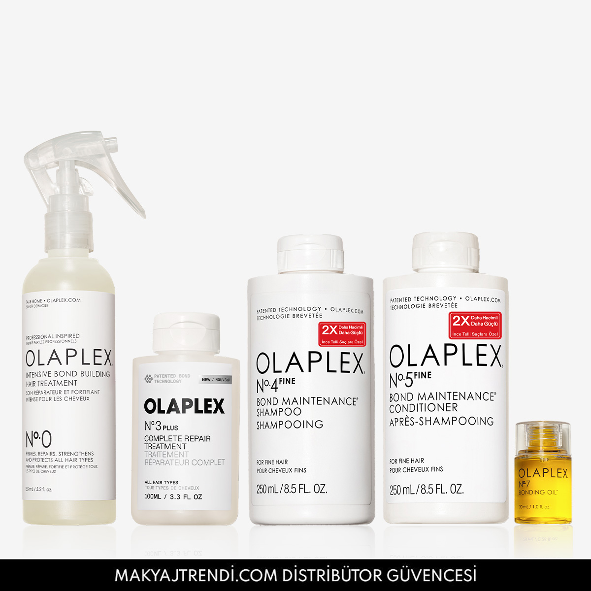 OLAPLEX - COMPLETE BOND REPAIR FOR FINE HAIR CARE SET - İnce Telli Saçlar İçin Bağ Güçlendiren Bakım Seti