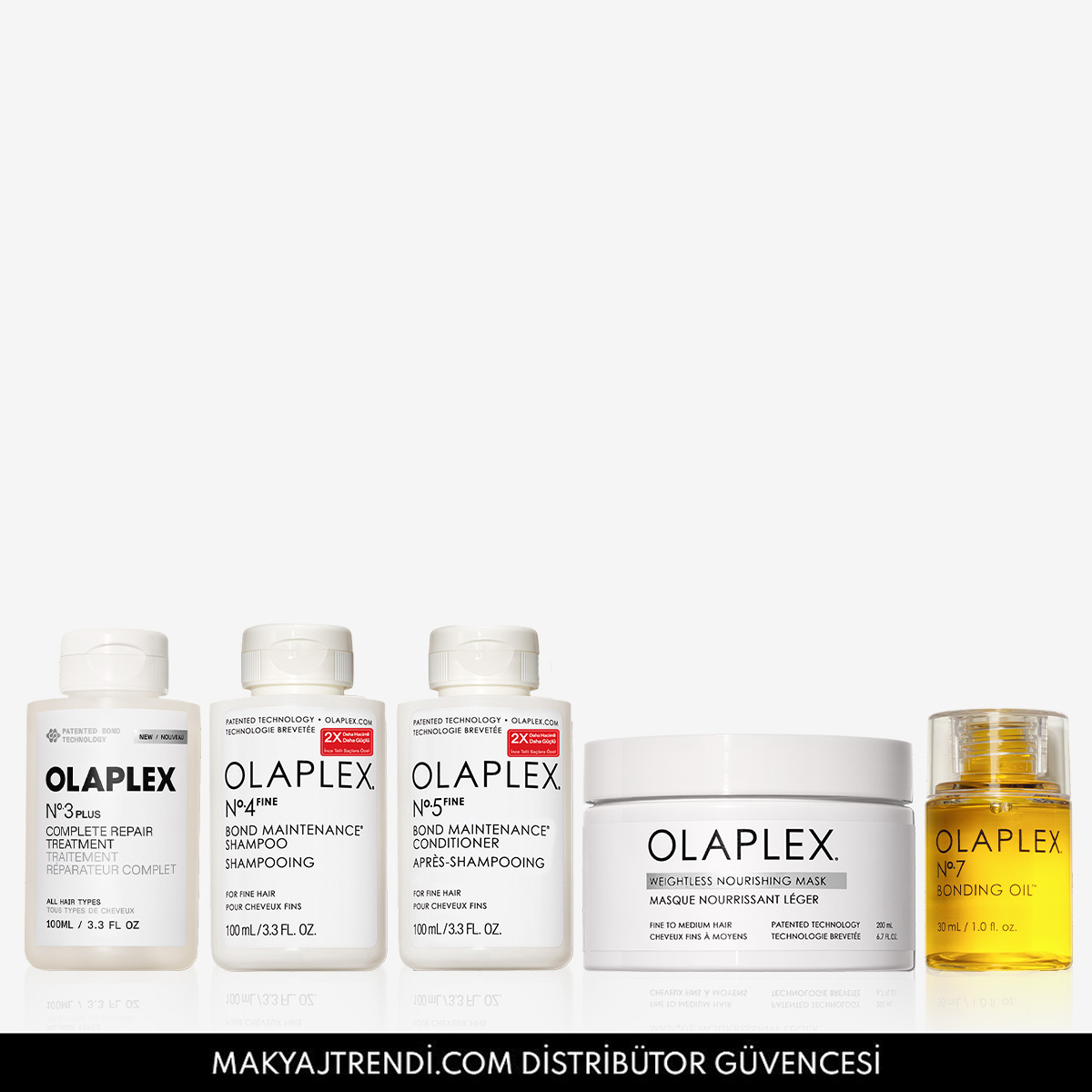 OLAPLEX - FINE HAIR REPAIR & HYDRATION KIT - İnce Telli Saçlar İçin Bağ Güçlendirici, Onarıcı, Besleyici Bakım Seti