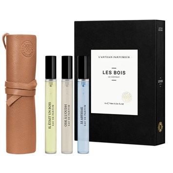 L'ARTISAN PARFUMEUR - LES BOIS DISCOVERY SET WITH LEATHER CASE  - Eau De Parfum – Odunsu - Unisex
