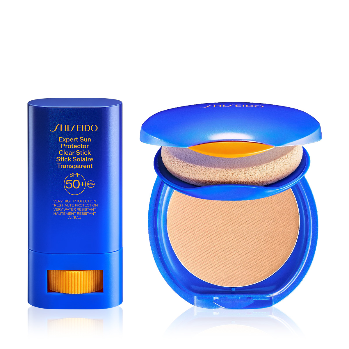SHISEIDO - DAILY TOUCH-UP PROTECTION SET - Cilt Görünümünü Güzelleştiren Güneş Koruyucu Kompakt Fondöten & Cilt Bakım İçerikli Güneş Koruyucu SPF50+ Stik Seti