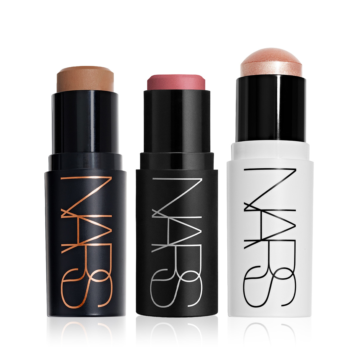 NARS - THE STICK TRIO - Stik Bronzer, Çok Amaçlı Aydınlatıcı Stik & Çok Amaçlı Stik Allık Seti