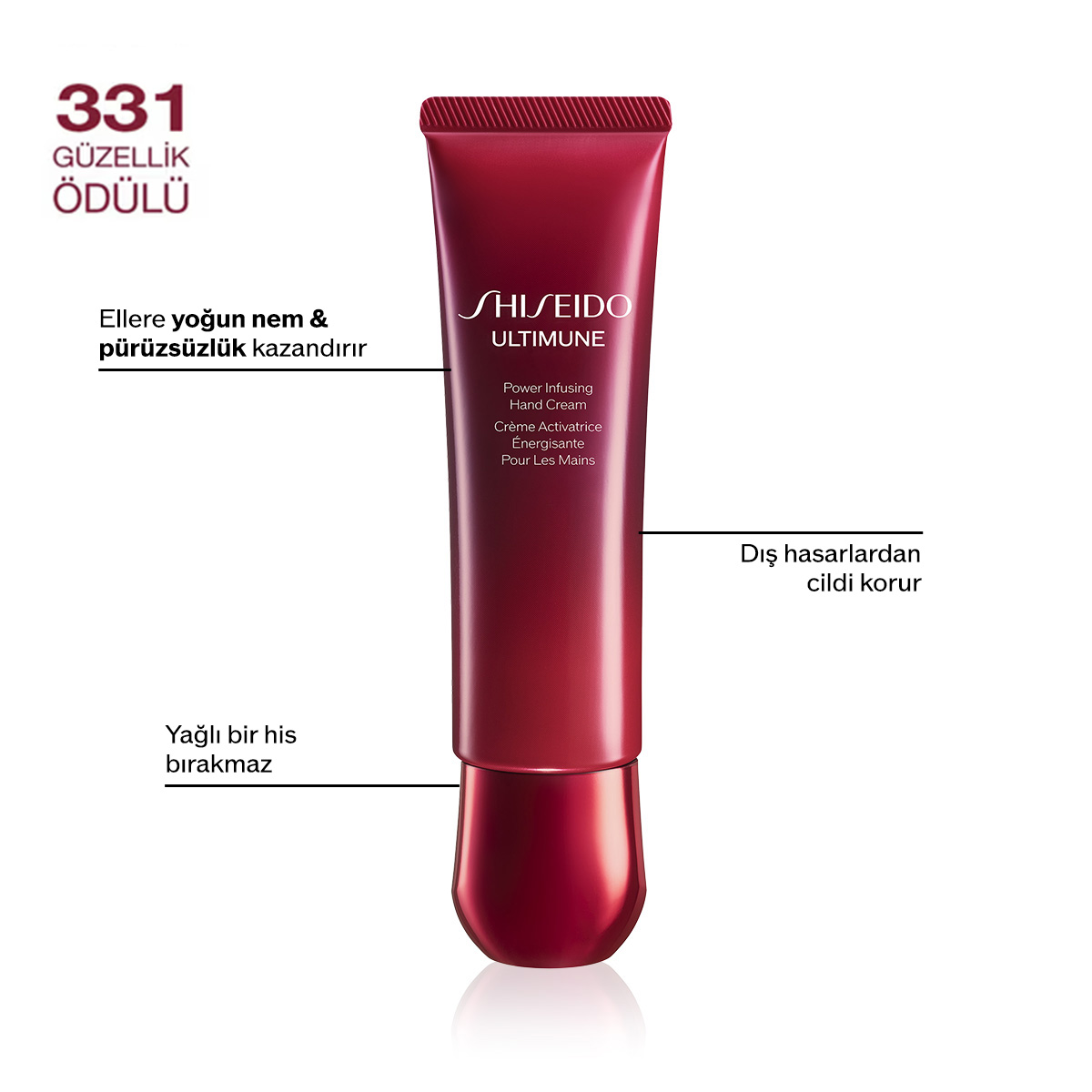 SHISEIDO - ULTIMUNE POWER INFUSING HAND CREAM - Yaşlanma Karşıtı Nemlendirici El Kremi