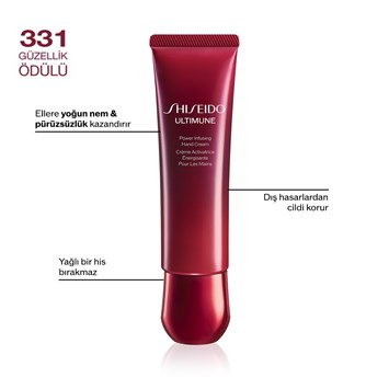 SHISEIDO - ULTIMUNE POWER INFUSING HAND CREAM - Yaşlanma Karşıtı Nemlendirici El Kremi