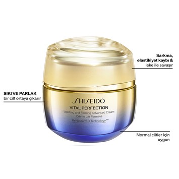 SHISEIDO - VITAL PERFECTION UPLIFTING AND FIRMING ADVANCED CREAM - Cildi Sıkılaştıran, Toparlayan Yaşlanma Karşıtı Gelişmiş Bakım Kremi