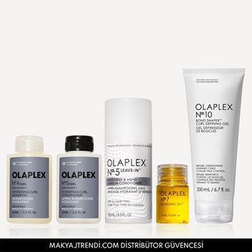 OLAPLEX - CURL COMPLETE HYDRATE & STYLING SET - Dalgalı, Kıvırcık Saçlar İçin Bukle Belirginleştirici Şampuan, Saç Kremi, Bukle Şekillendirici Jel, Bağ Güçlendirici Saç Bakım Yağı ve Durulanmayan Saç Kremi Seti 