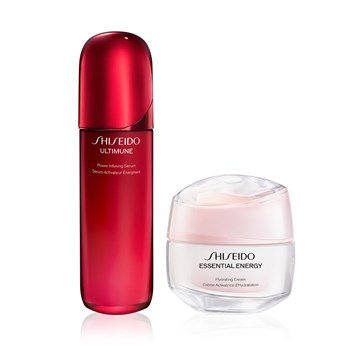 SHISEIDO - ESSENTIAL ENERGY & ULTIMUNE ICONIC POWER DUO - Hyalüronik Asit İle Yoğun Nem Sağlayan & Cilt Savunmasını Güçlendiren Bakım Seti