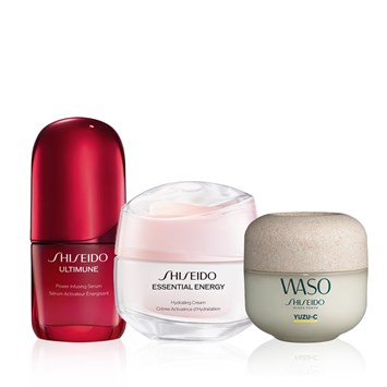 SHISEIDO - NEM BOMBASI GECE GÜZELLİK SETİ - C Vitamini ve Hyalüronik Asit İçeren Cilt Bakım Seti