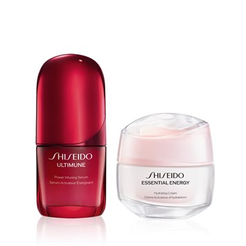 SHISEIDO - ULTIMUNE & NEM BOMBASI SET - Yaşlanmayı Yavaşlatan Serum & Hyalüronik Asit İçeren Nemlendirici Seti
