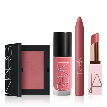 NARS - CHEEK & LIP ESSENTIALS BUNDLE - Toz & Likit Allık, Dudak Balmı ve Kalem Ruj Seti