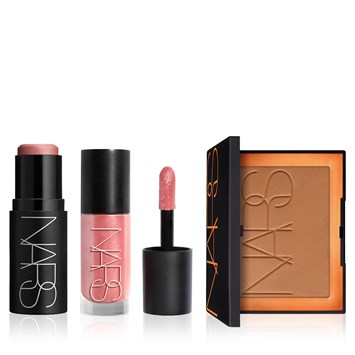 NARS - SUN-KISSED GLOW & BRONZE BUNDLE - Likit Allık & Bronzlaştırıcı Pudra & Çok Amaçlı Stik Allık Seti