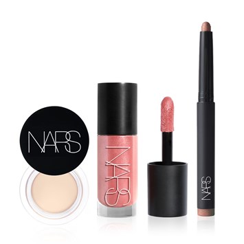 NARS - SUN-KISSED GLOWY LOOK SET - Silgi Kapatıcı, Likit Allık & Kalem Far Seti