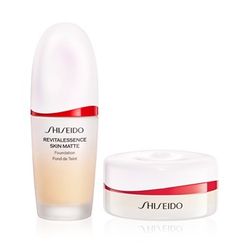 SHISEIDO - MATTE PERFECTION BUNDLE - Cilde Bakım Yapan Mat Fondöten & Toz Pudra Seti