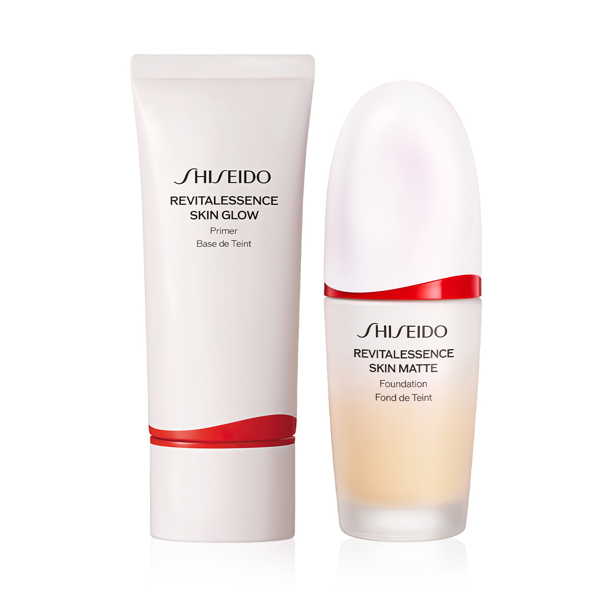 SHISEIDO - SEAMLESS SKIN BUNDLE - Cilde Bakım Yapan Mat Fondöten & Cilde Anında Parlaklık Veren Primer Seti