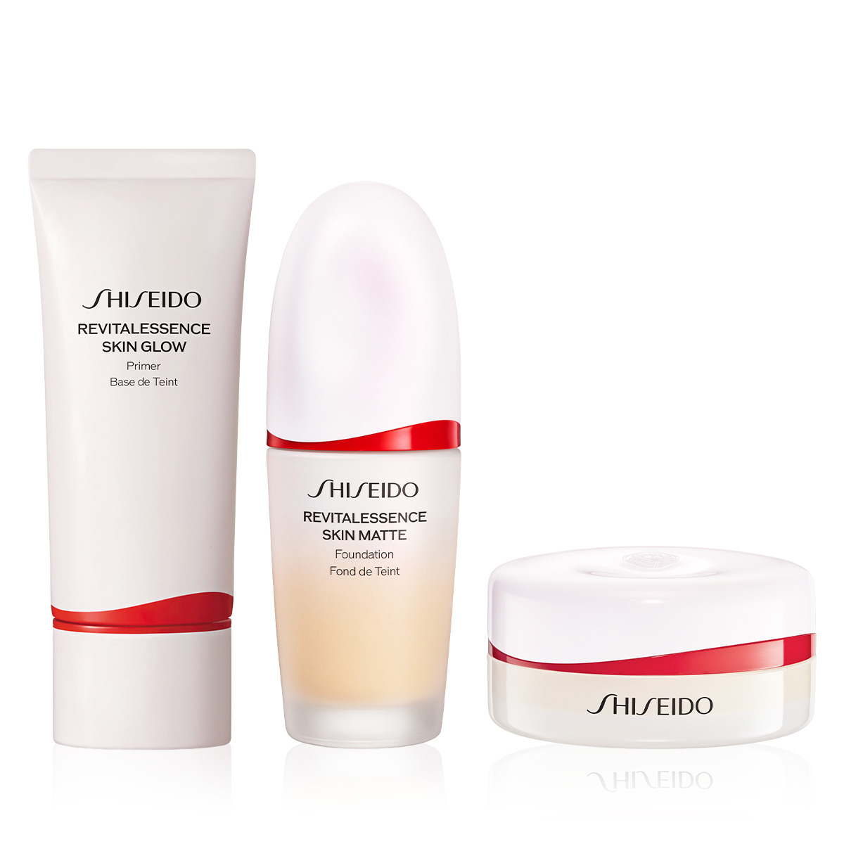SHISEIDO - THE MATTE RITUAL BUNDLE - Cilde Bakım Yapan Mat Fondöten & Toz Pudra & Cilde Anında Parlaklık Veren Primer Seti