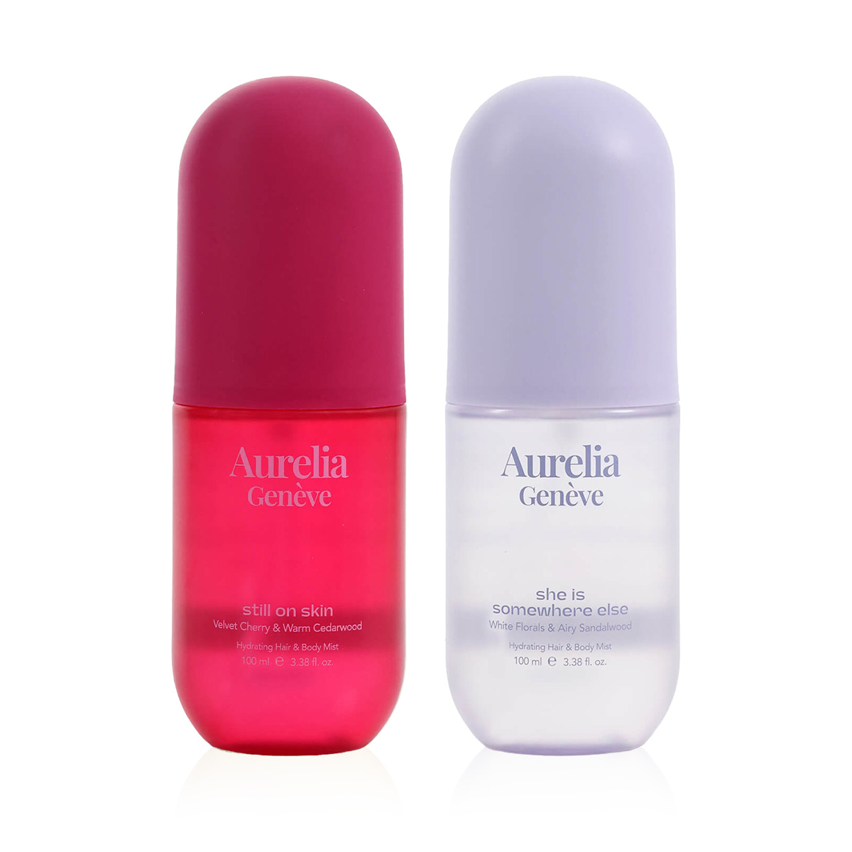 AURELIA GENÈVE - AURA BLEND DUO - Kadifemsi Vişne ve Sıcak Sedir Ağacı & Beyaz Çiçekler ve Taze Sandal Ağacı Kokulu Saç & Vücut Misti