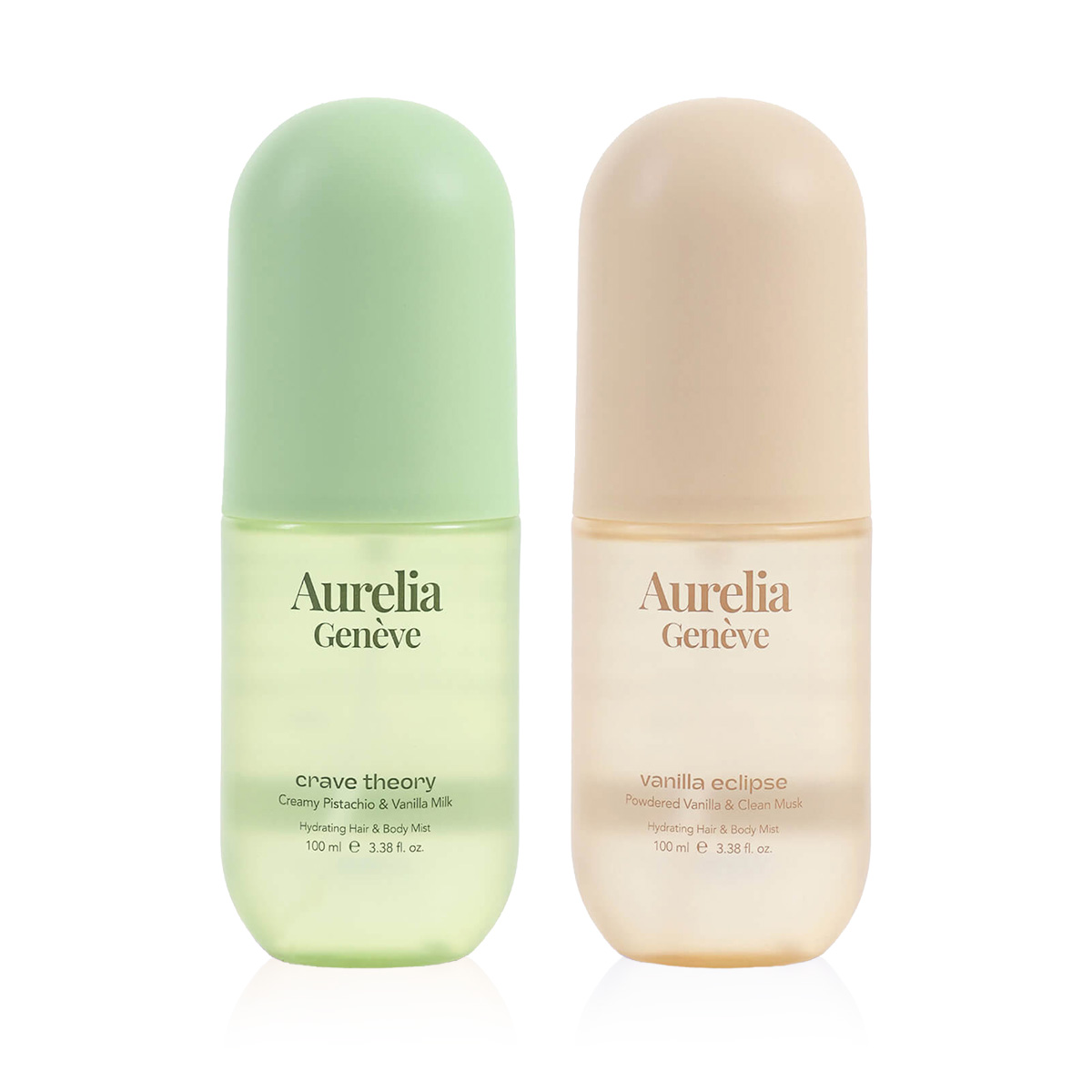 AURELIA GENÈVE - VELVET SUNSET DUO - Kremsi Fıstık ve Sütlü Vanilya & Pudramsı Vanilya ve Taze Misk Kokulu Saç & Vücut Misti