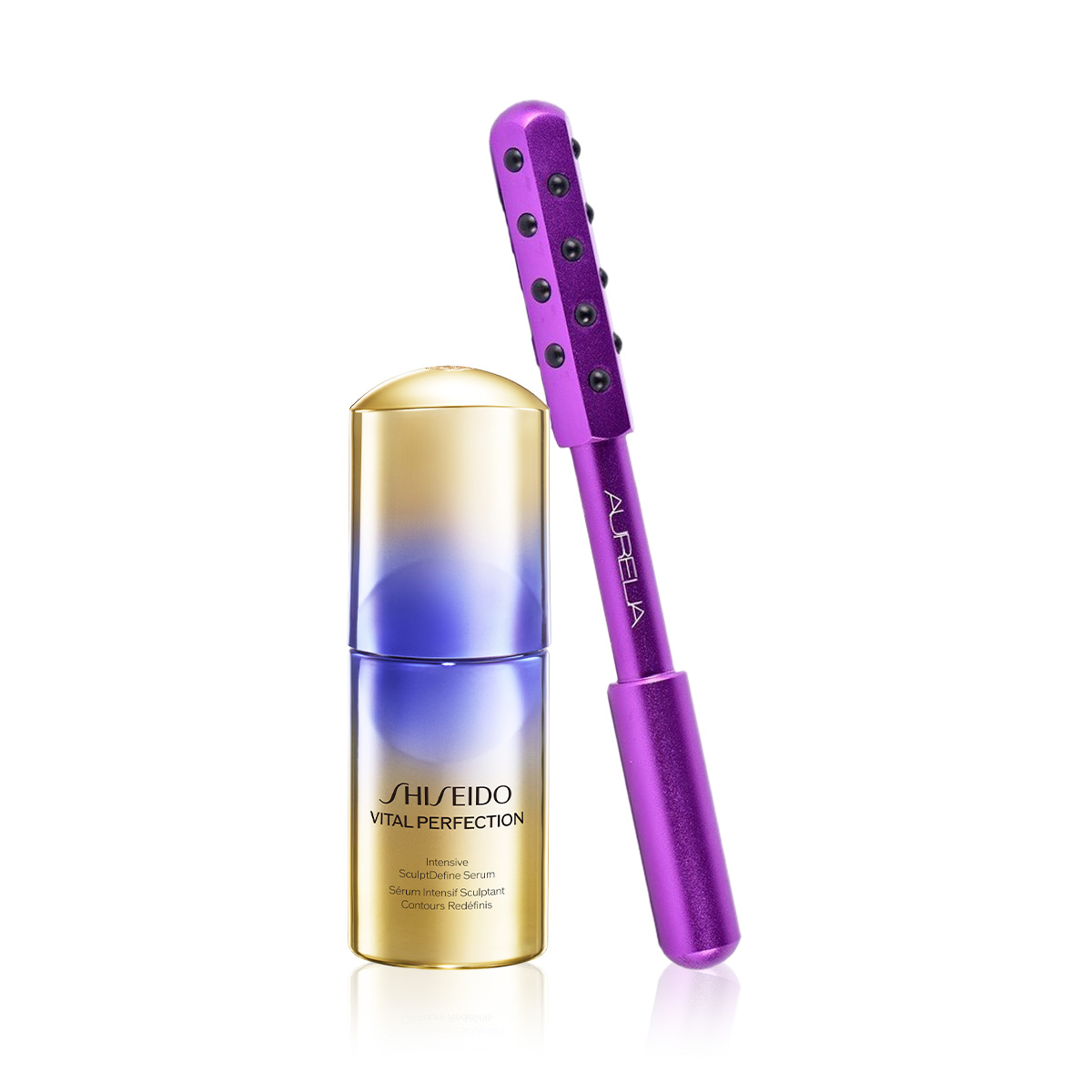 SHISEIDO - ANTI-AGING NIGHT CARE DUO - Sarkma Karşıtı Gelişmiş Bakım Serumu &Cildi Şekillendiren Roller Seti