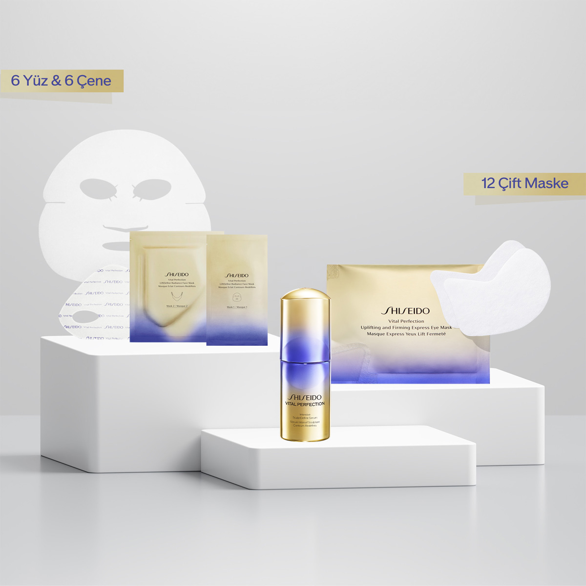 SHISEIDO - LIFTED & RADIANT LIKE NO EVER NIGHT CARE SET - Retinol İçeren & Cildi Aydınlatan & Lifting Etkisi Veren Gece Cilt Bakım Seti