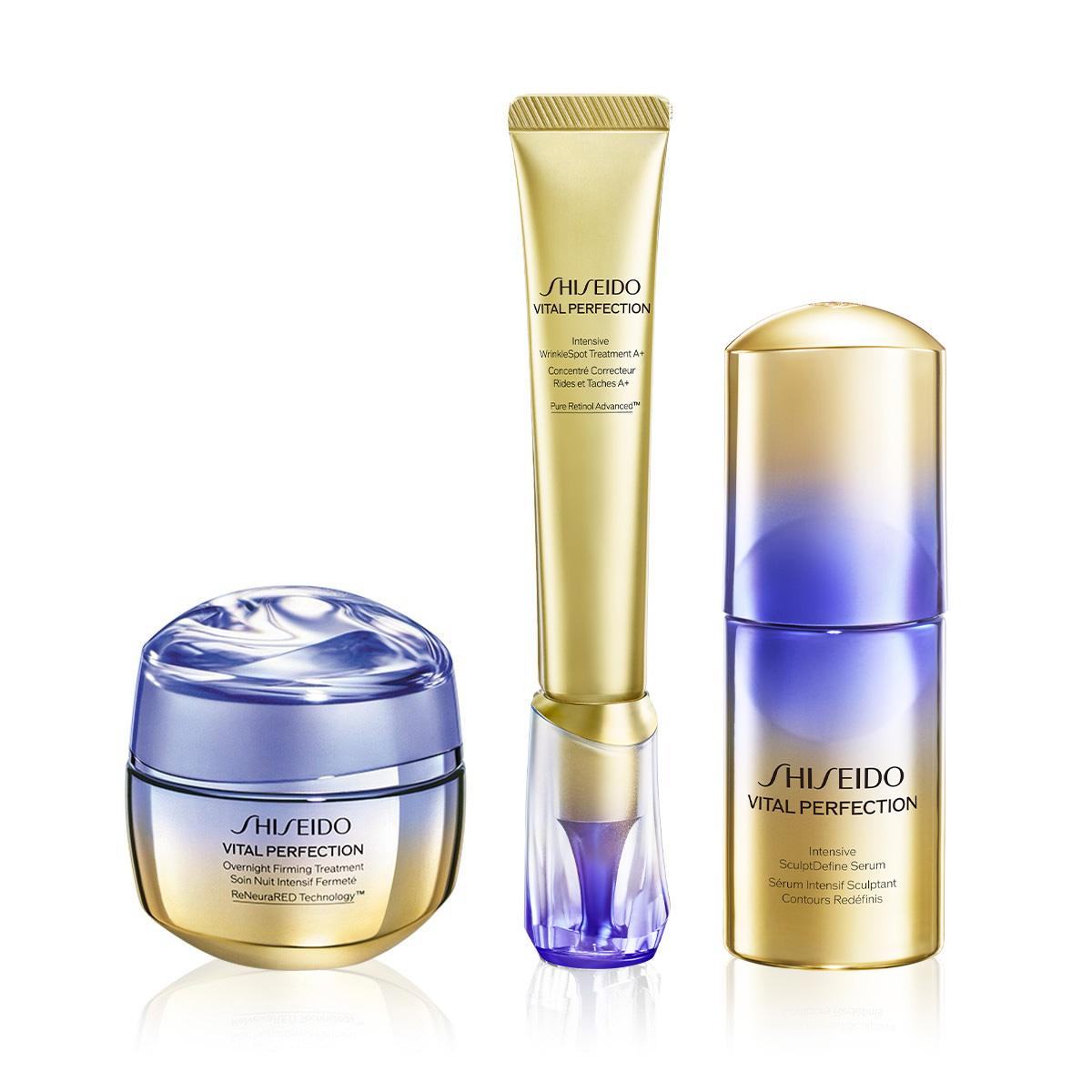 SHISEIDO - VITAL PERFECTION OVERNIGHT BEAUTY SKINCARE SET - Retinol İçeren & Sarkma Karşıtı ve Lifting Etkili Gece Bakım Seti