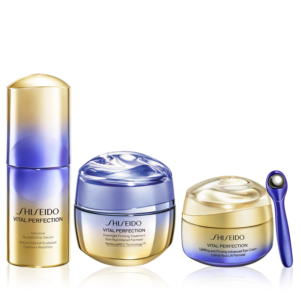 SHISEIDO - VITAL PERFECTION OVERNIGHT SKINCARE ROUTINE - Sıkılaştırıcı ve Toparlayıcı Etkili Gece Bakım Seti