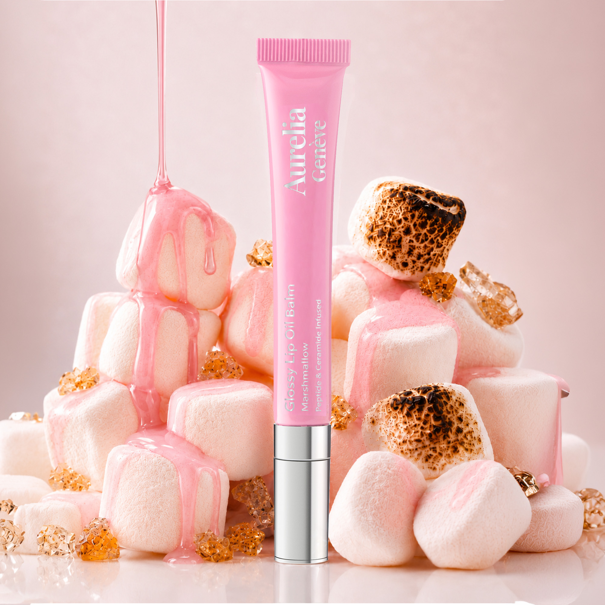 AURELIA GENÈVE - GLOSSY LIP OIL BALM - PEPTIDE & CERAMID INFUSED - Peptit & Seramid İçeren Nemlendirici Etkili Renkli Lip Balm