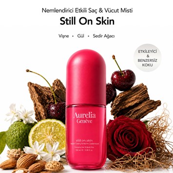 AURELIA GENÈVE - HYDRATING HAIR & BODY MIST STILL ON SKIN  - Nemlendirici Etkili Saç & Vücut Misti - Kadifemsi Vişne ve Sıcak Sedir Ağacı