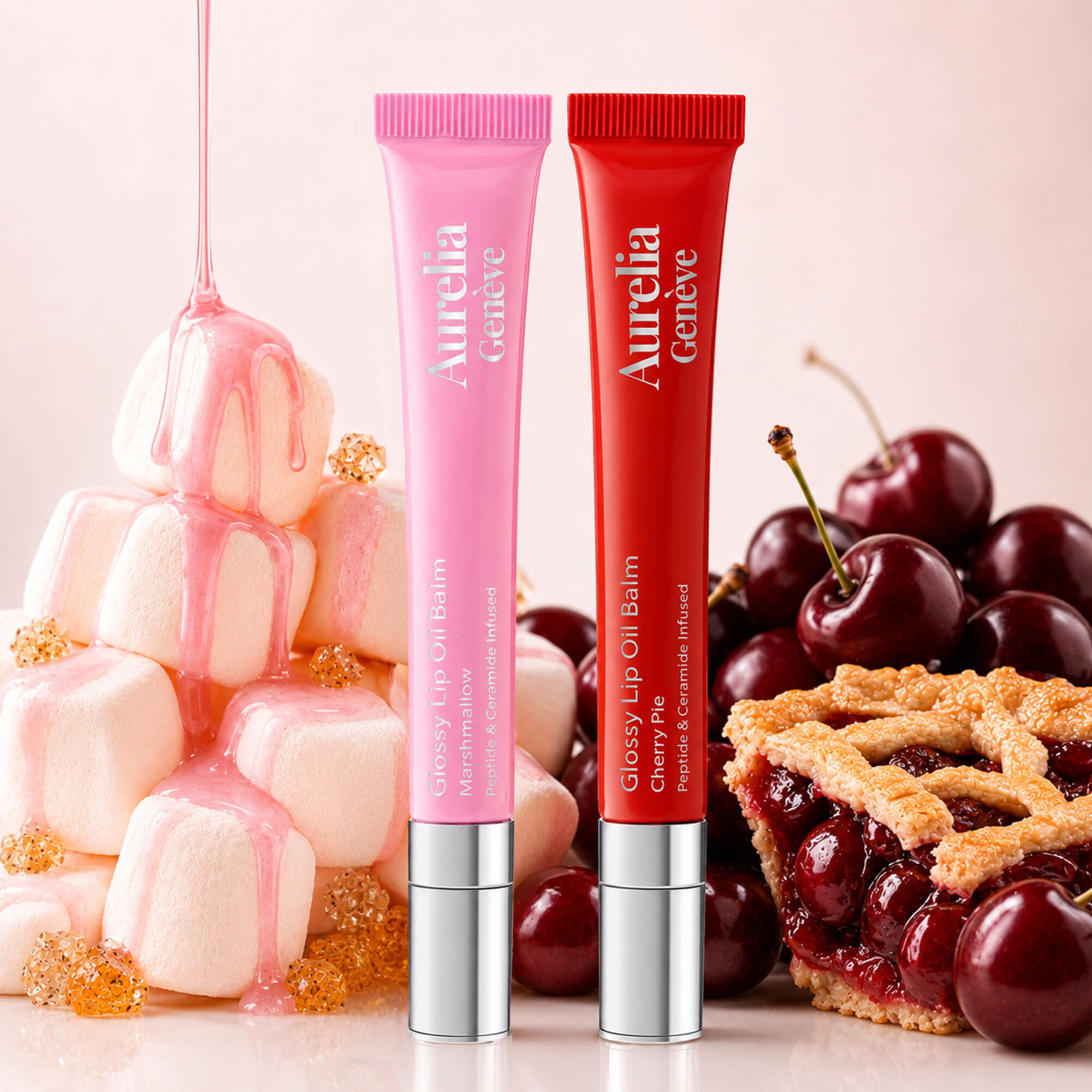 AURELIA GENÈVE - MOOD MATCH LIP DUO - Peptit & Seramid İçeren Nemlendirici Etkili Renkli Lip Balm Seti (İkili)