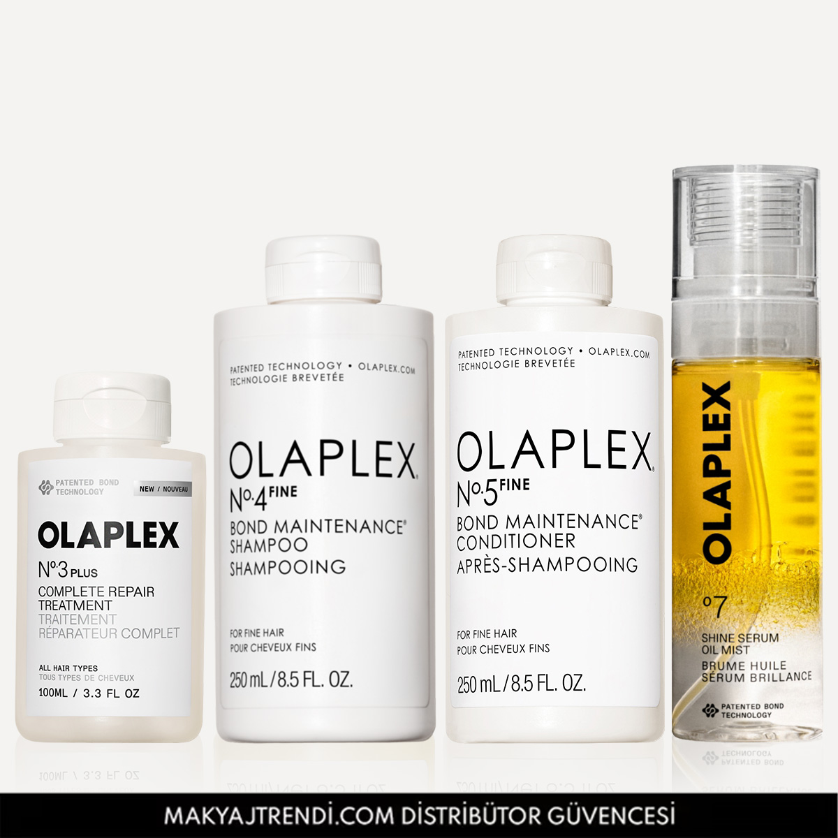 OLAPLEX - THE WEIGHTLESS VOLUME RITUAL - İnce Telli Saçlar İçin Bağ Güçlendirici & Yoğun Onarıcı & Anında Parlaklık ve Nem Veren Bakım Seti